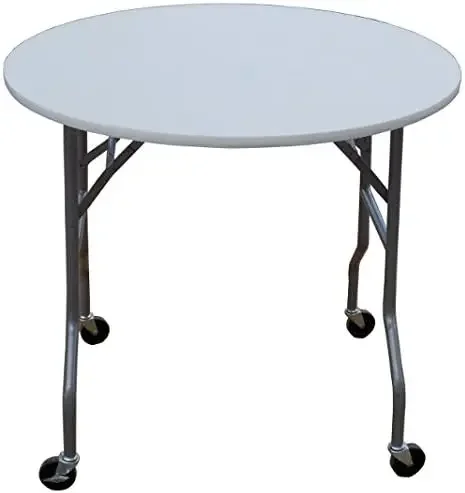 Round Folding Table Wheels Inch For Weddings Events