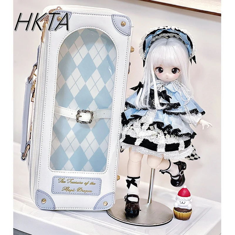 

Оригинальный дизайн, 6-точечная сумка для куклы Bjd, Лолита, сумка для девочек, студентов, коллекция кукол, портативная сумка через плечо, рюкзак
