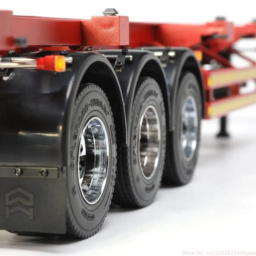 1:32 Oh32n03 Container Chassis Trailer Model Kit Unassembled Diy Build Spare Parts For Desktop Model Enthusiasts