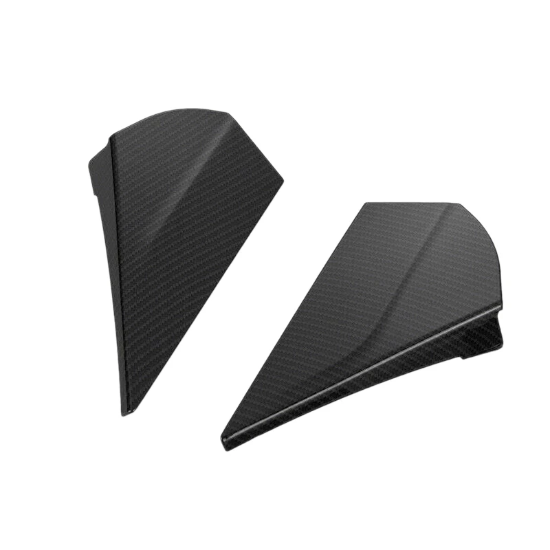 Car Carbon Fiber Color Rear Window Spoiler Triple-cornered Cover for C-