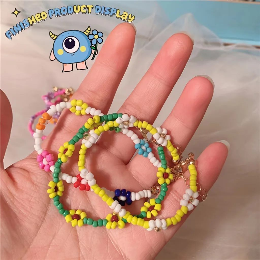 DIY Charm Bracelet Making Kit - Beading Woven ， Perfect Christmas Gift Birthday Festival Set for Girls Who Love Crafting