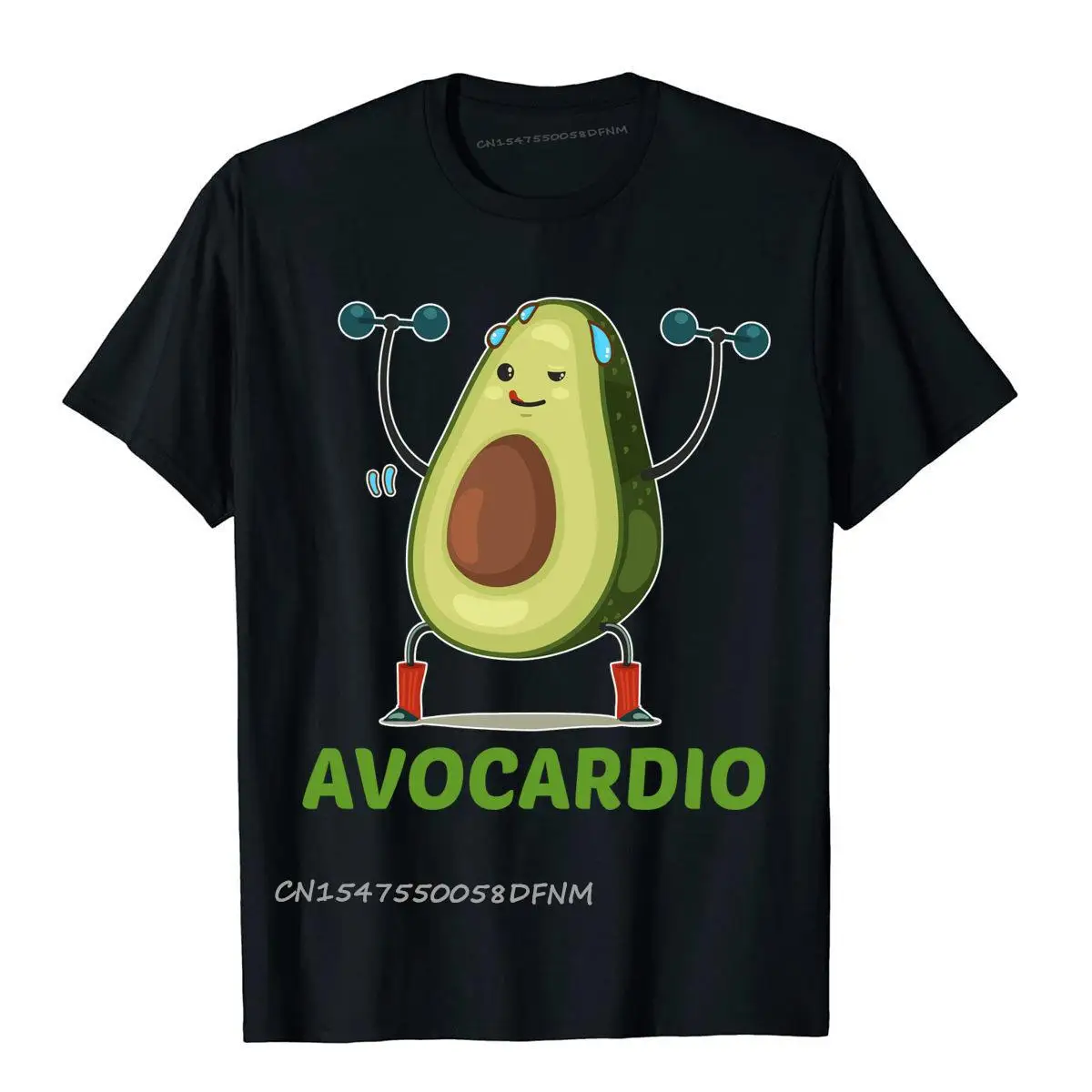 

Avocardio Funny Avocado Workout Tshirt Funny Vintage Tees Premium Cotton T Shirt For Male Gift