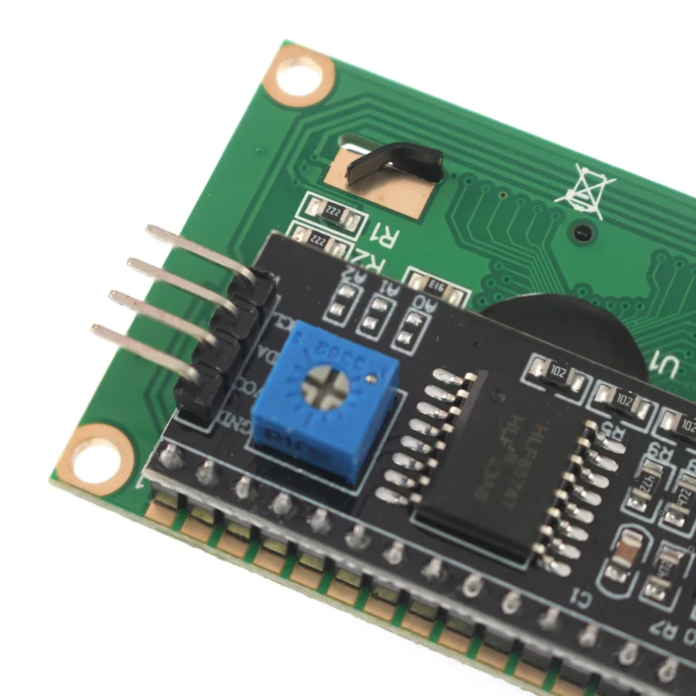 Módulo LCD1602 1602A Módulo de conversión de nivel Pantalla verde amarilla Pantalla LCD 16x2 Interfaz IIC/I2C 5V para Arduino