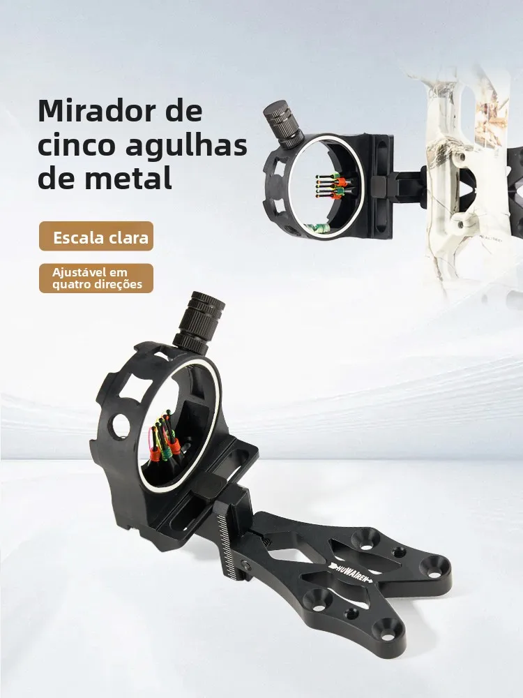 accessoires-d'archerie-huwairen-viseur-a-cinq-aiguilles-en-metal-pour-arc-recourbe-tir-de-competition-sports-de-plein-air