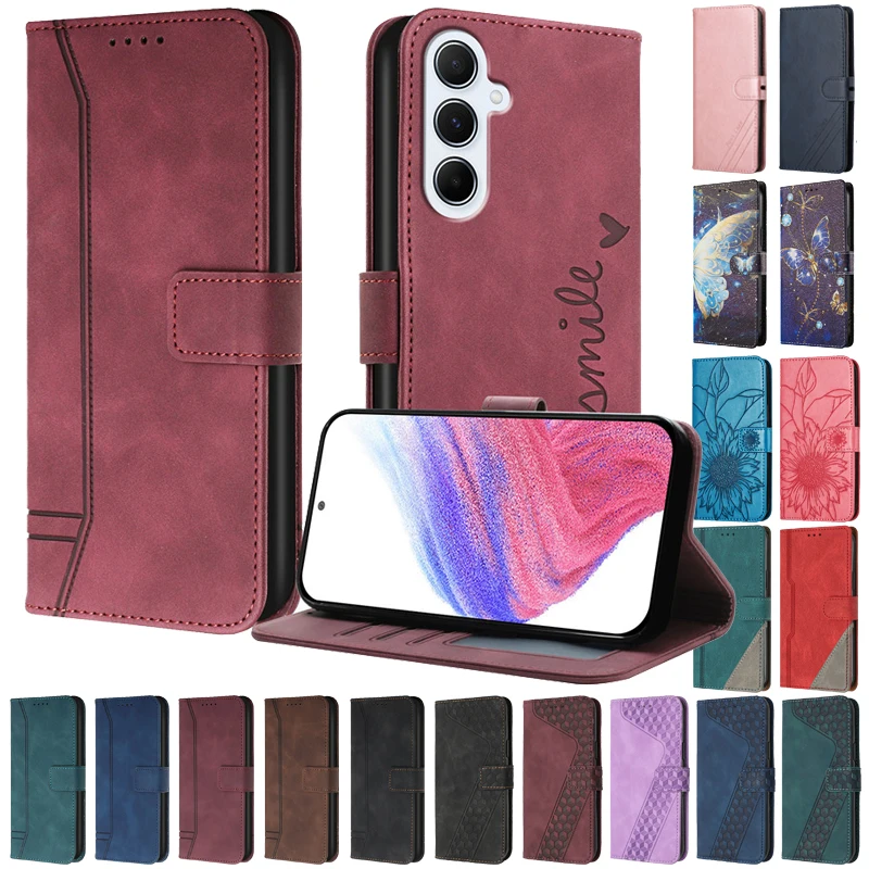 Flip Cover For Samsung Galaxy A16 4G SM-A165F Case on For Samsung A16 5G A166 Magnetic Stand Wallet Phone Protective Bags Capa
