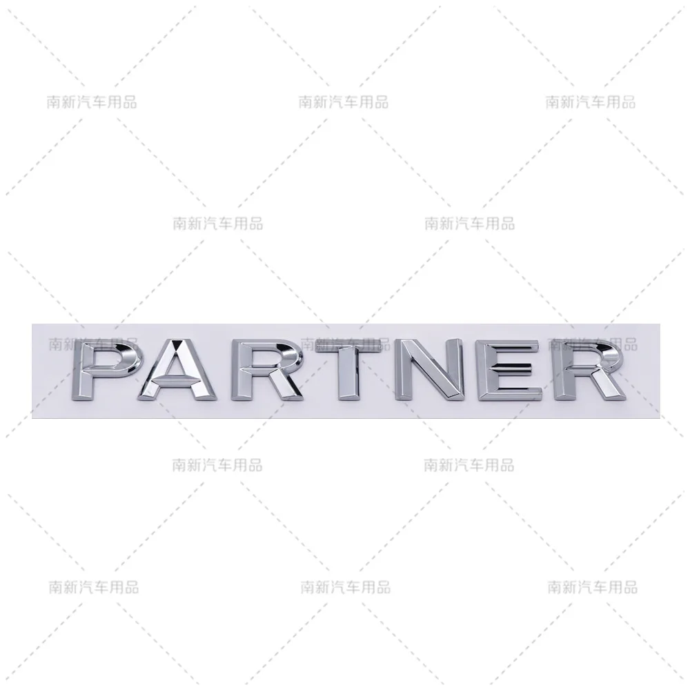 ABS 3D Letter Car Emblem Badge Sticker Rear Trunk Logo Fit Peugeot New Old Partner Car Styling Modification Decal