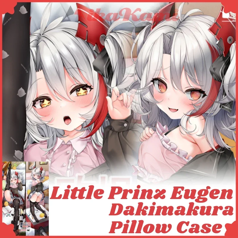 

Little Prinz Eugen Dakimakura Azur Lane Pillowcase Fullbody Hugging Sexy Pillow Case Otaku Cushion Cover Home Bedding Decor Gift