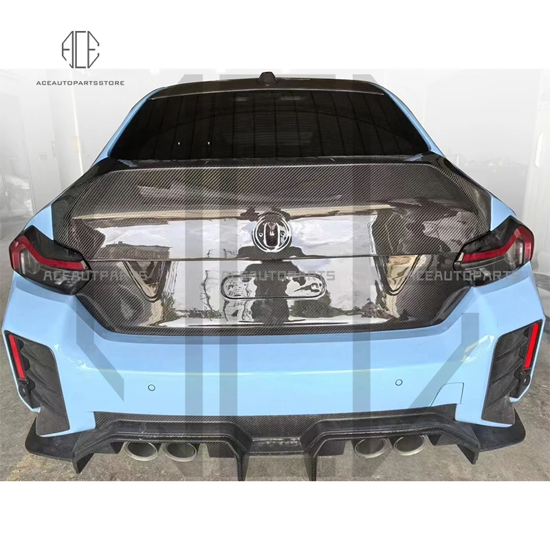 CSL Style F87 Carbon Fiber Trunk Fit For BMW M2 G87 Dry Carbon Fiber Rear Trunk Boot Cover Trunk Lid 2021-2023