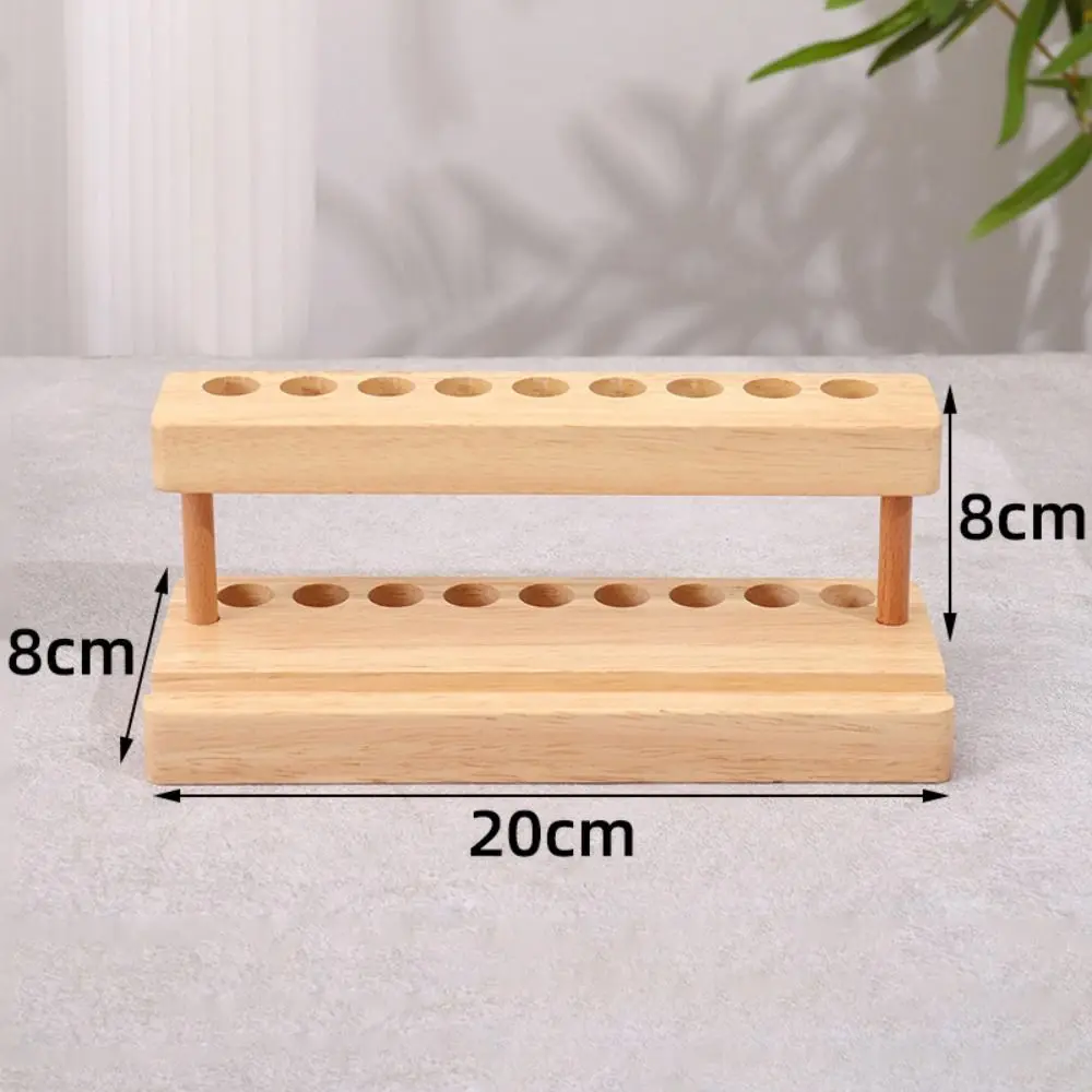 9/15 Slots Walnut Pens Holder Multifunction Creative Makeup Brush Holder Saving Space Phone Stand Brush Display Case