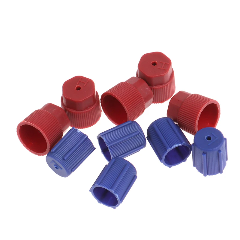 10Pcs/Set R134a Cap A/C Cap 13mm & 16mm Air Conditioning Service AC System Charging Port Caps Low Side and High Side