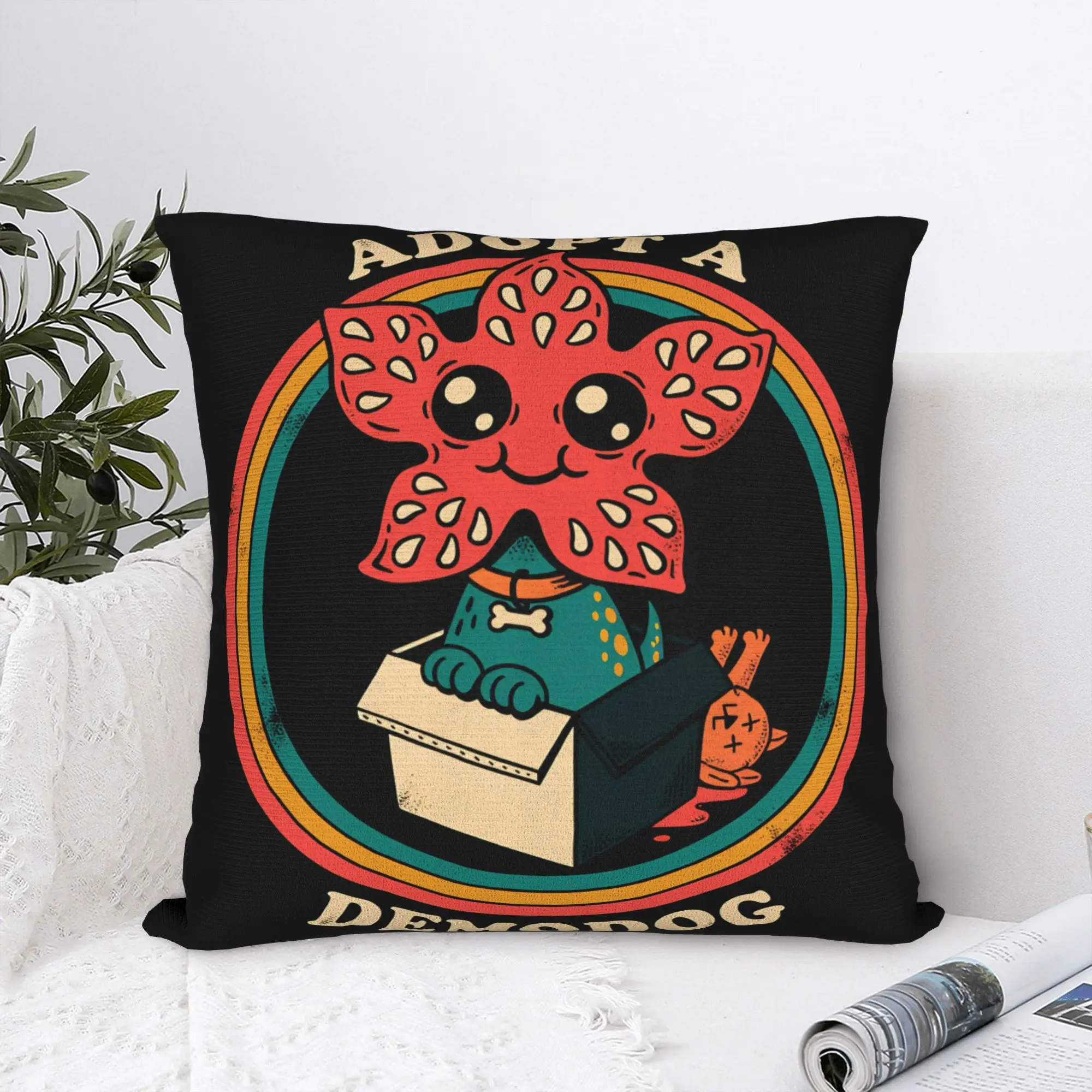 American TV Series Pillow Case E-Eddie M-Munson The DemogorgonS Soft Pillow Cover For Sofa Home Decoration Funny Cushion Cover