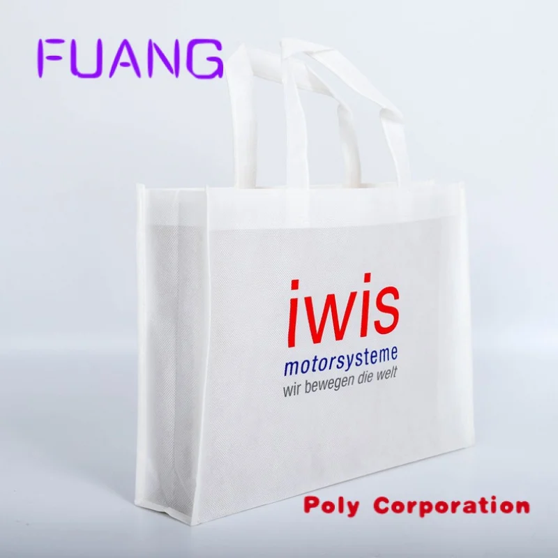 Custom  Wholesale promotional eco pp non-woven printed tote shopping bag reusable printable grocery non woven shopping bags with