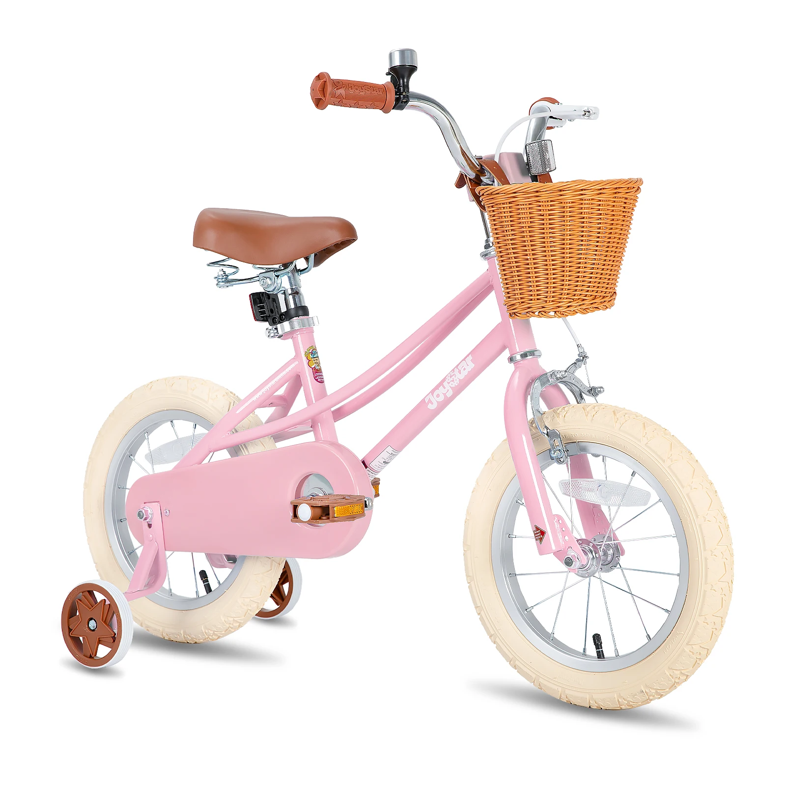 JOYSTAR Retro Style Girls Bike for 2-12 Years Toddlers, 12 14 16 Inch Kids Bike with Training Wheels, 20 Inch with Kickstand