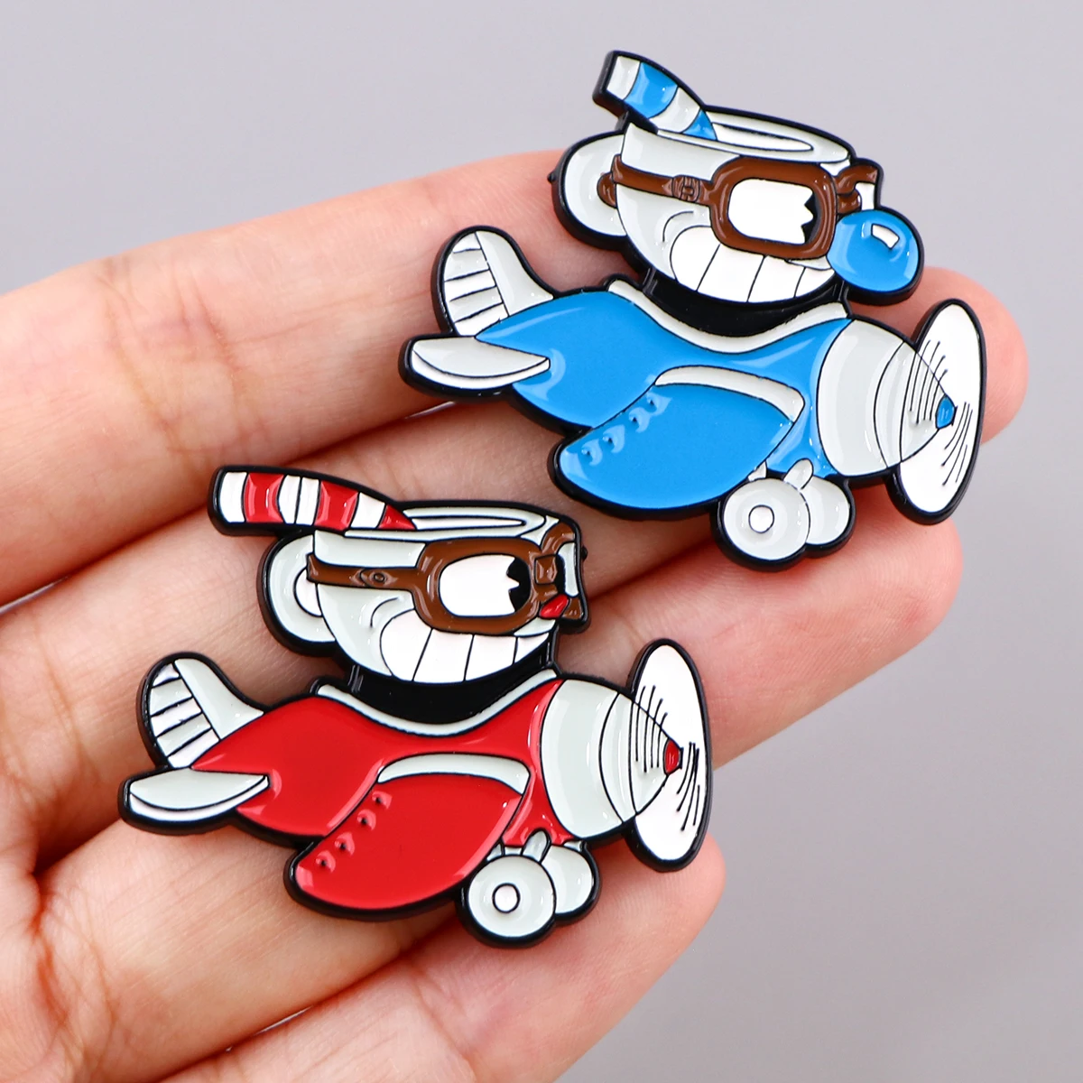 Game Cup head Kawaii Anime Brooch For Women Enamel Pins Metal Badge Fashion Jewelry Clothes Hat Backpack Accessory Birthday Gift