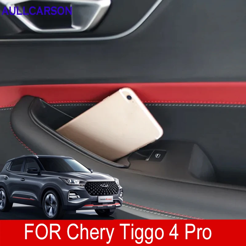 For Chery Tiggo 4 Pro 2022 20203 Front Door Handrail Sort Out Storage Box Salon Interior Decoration Car Accessories 2Pcs