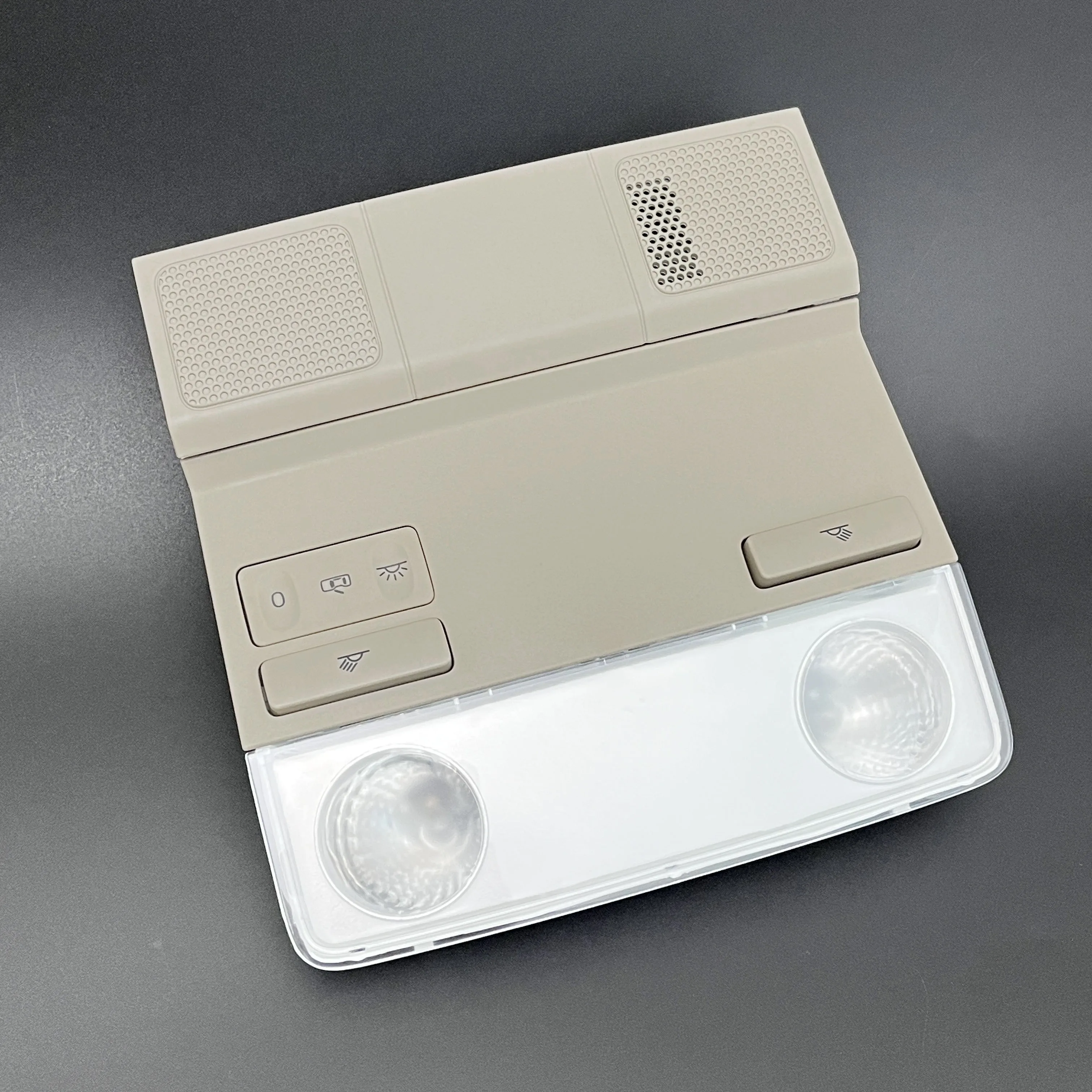 56 د 947105 مصباح قراءة على شكل قبة أمامية باللون البيج والرمادي بدون مفتاح فتحة سقف لسيارة VW Passat B6 Golf 5 6 Tiguan Karoq Octavia Superb #2