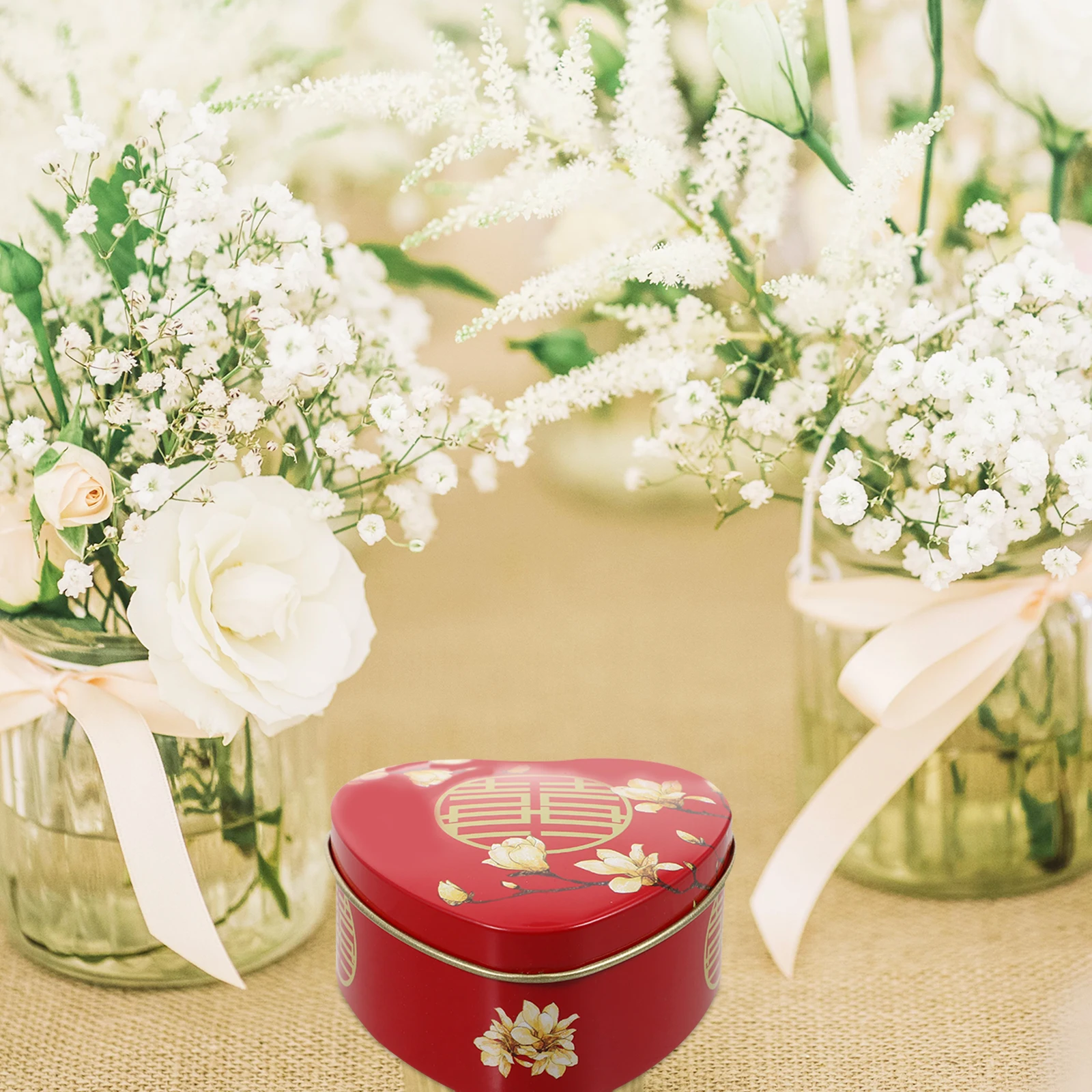 

12 Pcs Wedding Favor Boxes Heart Shaped C y Tinplate Containers Gift Box for Chocolates Cookies Tea Leaves Jewelry Party Favor
