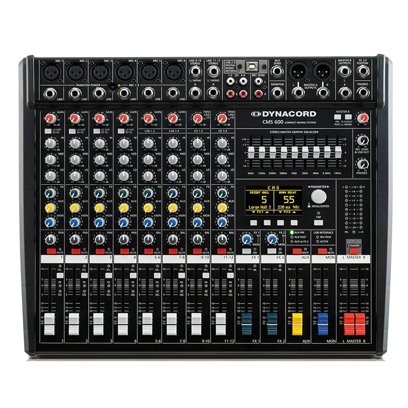 99 kinds of stage-specific mixers with double reverberation effects for DYNACORD earth CMS600-3 mixer.