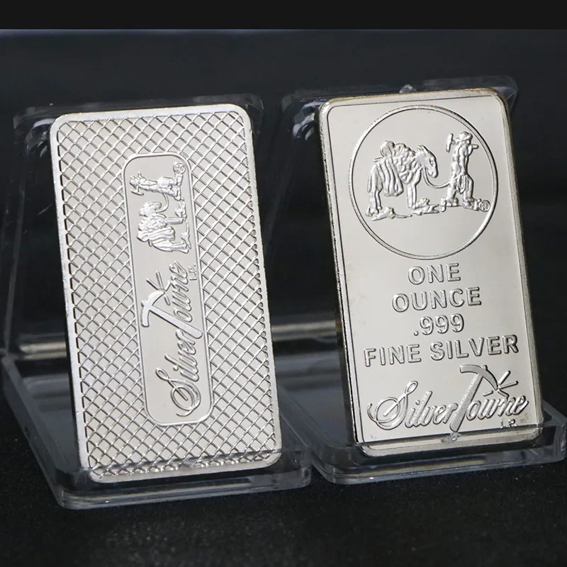 1PCS  American Prospector 1OZ 999 Value Fine Silver Bullion Bar US Union Metal Coin Collectible