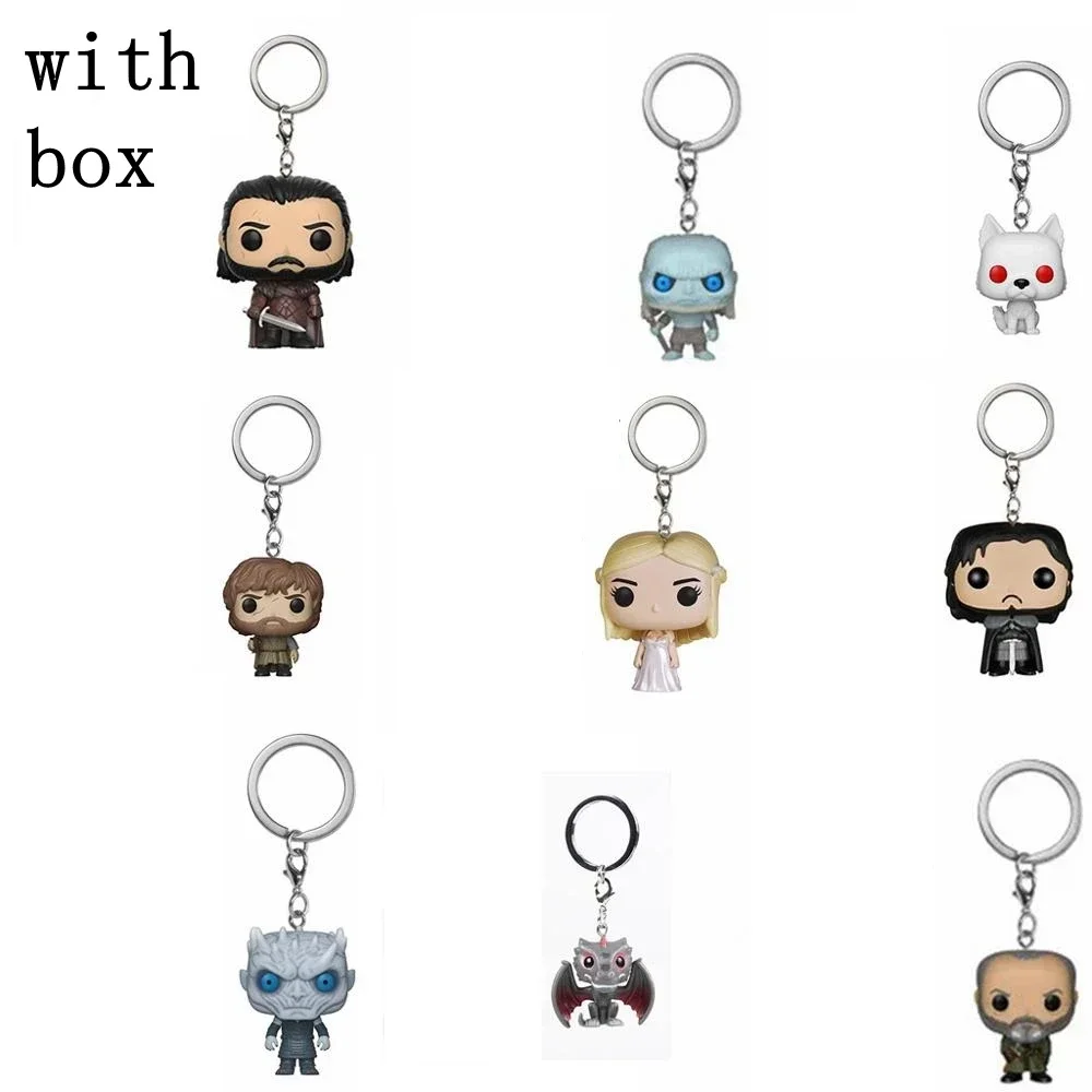Llavero FUNKO POP de Juego de Tronos con Caja Original, Figura de Vinilo de Jon Tyrion, Colgante Coleccionable