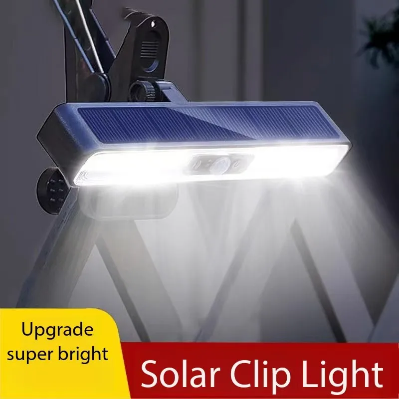 

New Multifunctional Solar Clip Lamp Super Bright Rural Courtyard Induction Lighting Outdoor Strong Light