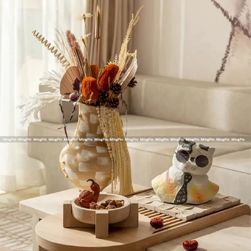 Chinese Style Light luxury Retro Art Creativity ornaments Advanced Hotel Living Room Song Dynasty Aesthetics Decorative Items