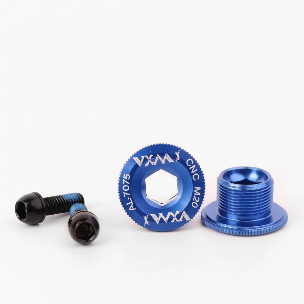 Aluminum Crank Cap Nut For VXM Hollow Integrated Crankset M18 M19 M20 Bike Crank Arm Lock Screw Cycling Component Tool