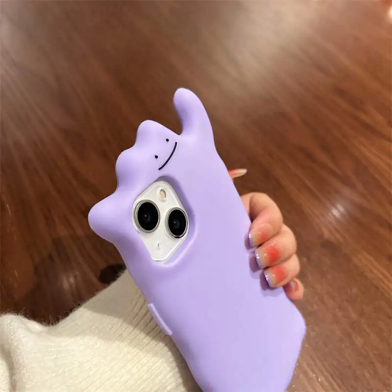 3D Cute Cartoon Ghost Soft Rubber Case for iPhone 15 14 13 12 11 Pro Max Shockproof Cover Stylus Pen Pendant Halloween Gifts