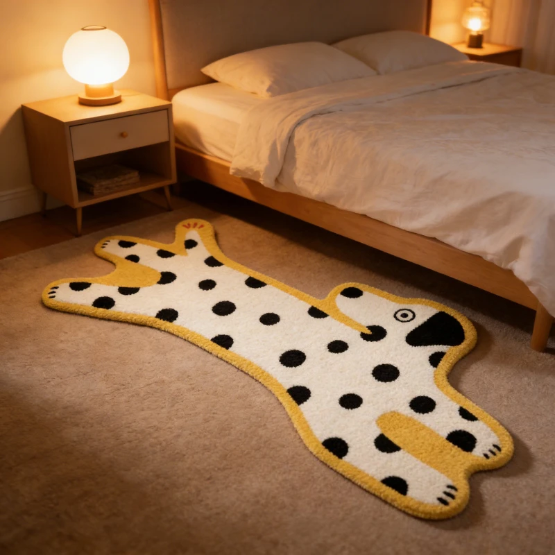 

Детские спальни, прикроватные нескользящие ковры с мультяшными животными для гостиной, пушистый ковер специальной формы, балкон, красочные мягкие коврики