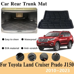 For Toyota Land Cruiser Prado J150 2010~2023 Car Rear Trunk Floor Mats Waterproof Cargo EVA Trunk Carpet Storage Pad Accessories