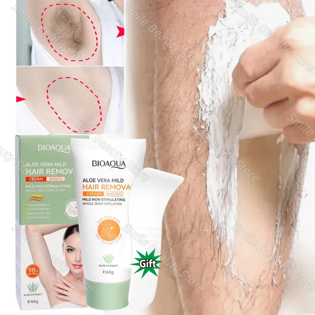 

Fast Hair Removal Cream Painless Hair Growth Inhibitor Arm Armpit Legs Permanent Depilatory for Men Women Beauty Health Care 60g