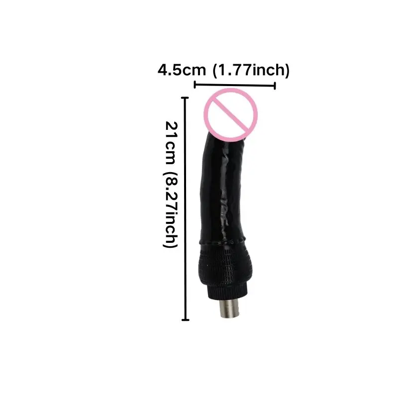 Rough Beast Big Black Dildo for 3XLR SEX Machine 3Prong Accessorie for Love machine Men and Women Masturbator Sex Toy