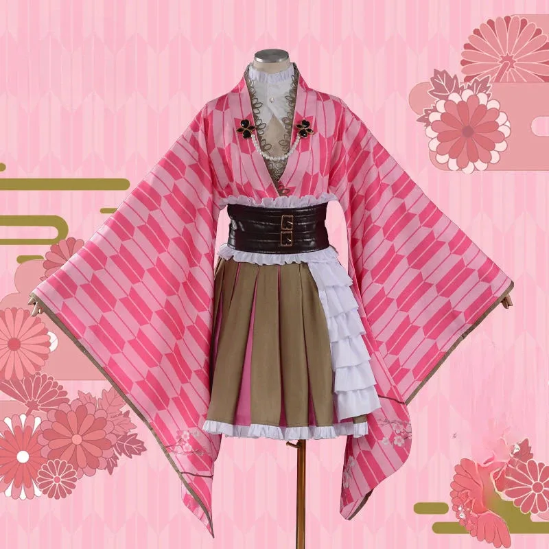 

DY2025Kanroji Mitsuri Cosplay Costume Demon Slayer Cosplay Performance Costume Helloween Christmas Anime Animation Suit