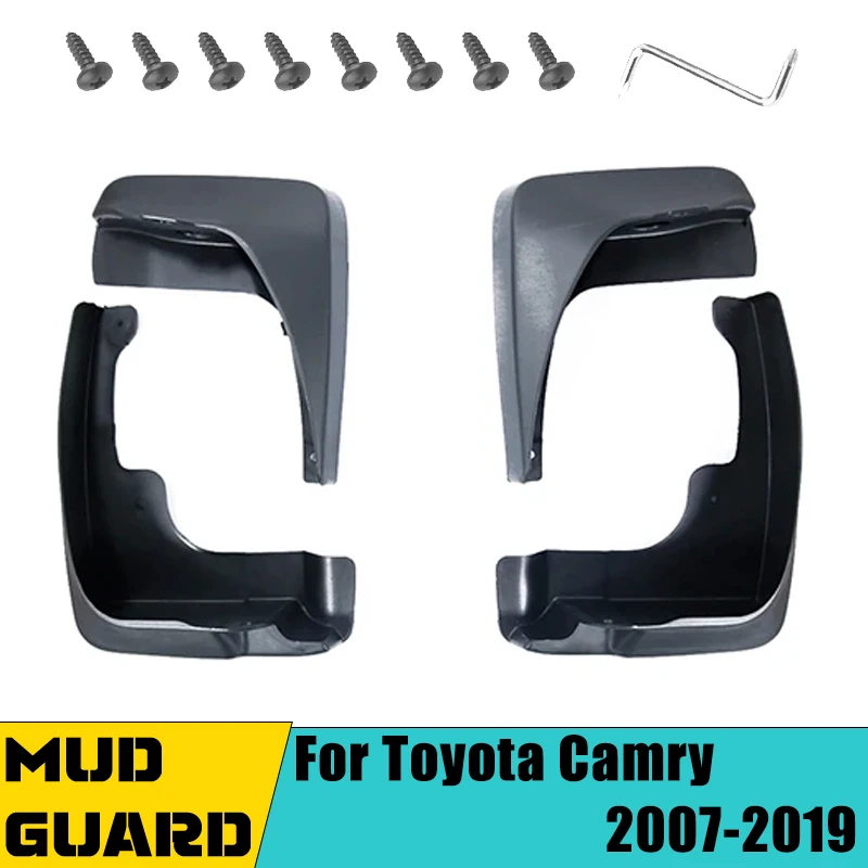 

4 PCS Car Mudguard Mud Flaps For Toyota Camry XV40 XV50 XV70 2007-2019 2008 2009 Auto Splash Guard Front Rear Fender Accessories