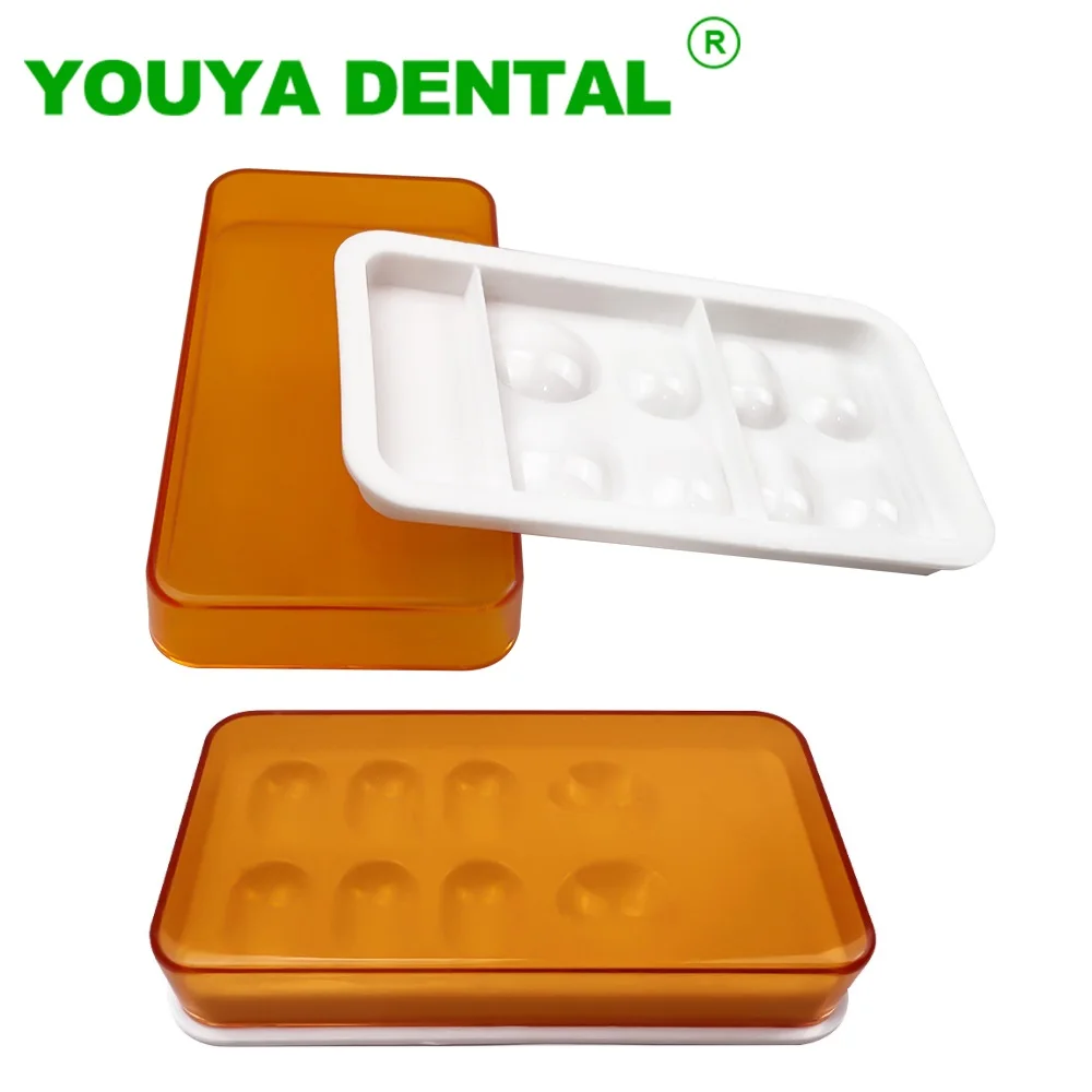 Dental Shading Box Synthctic Acrylic Resin Teeth Shading Light Storage Box Color Toning Dentist Material Tool Dentistry Product