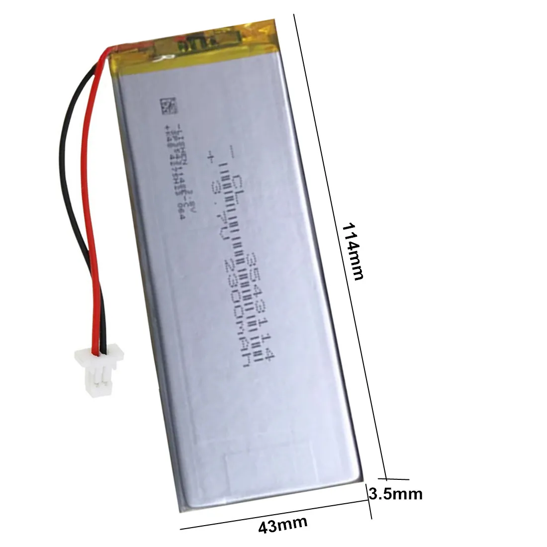 Battery For Wireless Bluetooth Keyboard Ikki65 Aurora R2 Nuphy Air75 GPS Power Bank Tablet PC Goophone 5.5 3543114 3.7V 2300mAh
