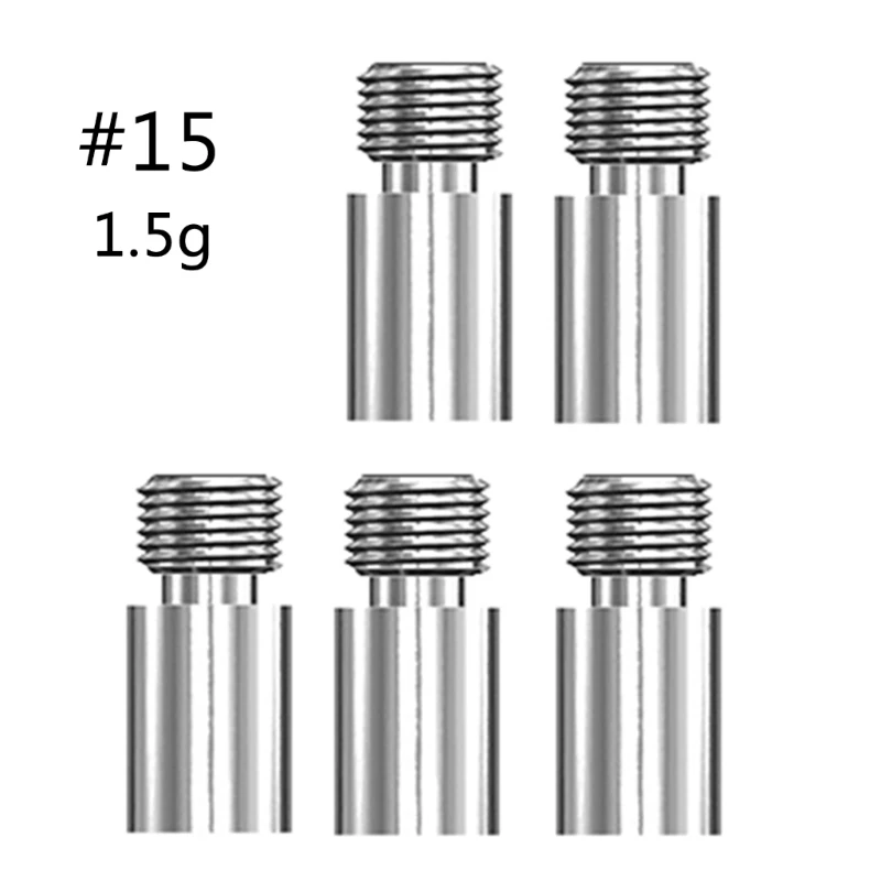 5 Stück Messing Dart Gewicht hinzufügen Akzentuator Werkzeug 2BA Gewinde Gegengewicht Hardware Armaturen Gewicht Dart Ersatzteile – Detail 5
