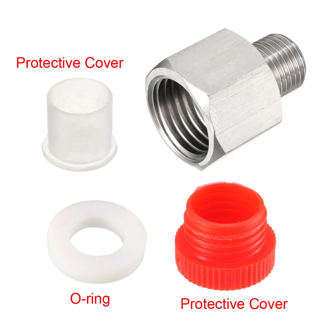 1Pcs 304 Stainless Steel Pressure Gauge Adapter M10 1/4