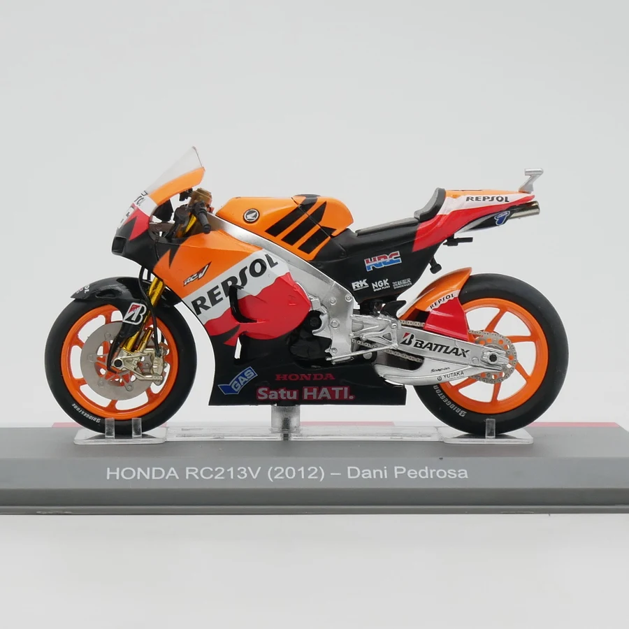 1:18 Scale Diecast Alloy Moto GP 2012 Honda RC213V Dani Pedrosa Motorcycle Toys Cars Model Classic Adult Gifts Static Display