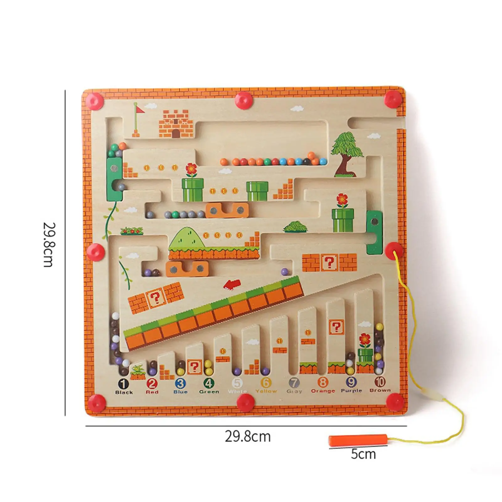 Magnetische Farb sortierung Labyrinth Brett Reises pielzeug interaktive Magnete Puzzle Spielbrett für Spiel Kinder Geburtstags geschenk Vorschule