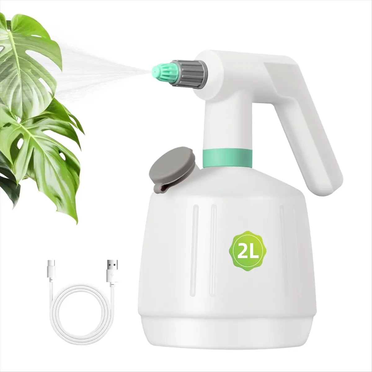 （ON SALE）Cordless Electric Sprayer-2L Rechargeable Electric Sprayer Bottle,Portable Sprayer,Multi-Use for Cleaning,Watering