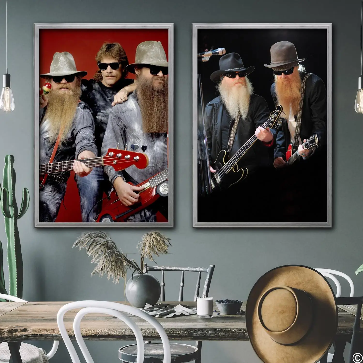 zz top singer Decorative Canvas Posters Room Bar Cafe Decor Gift Print Art Wall Paintings