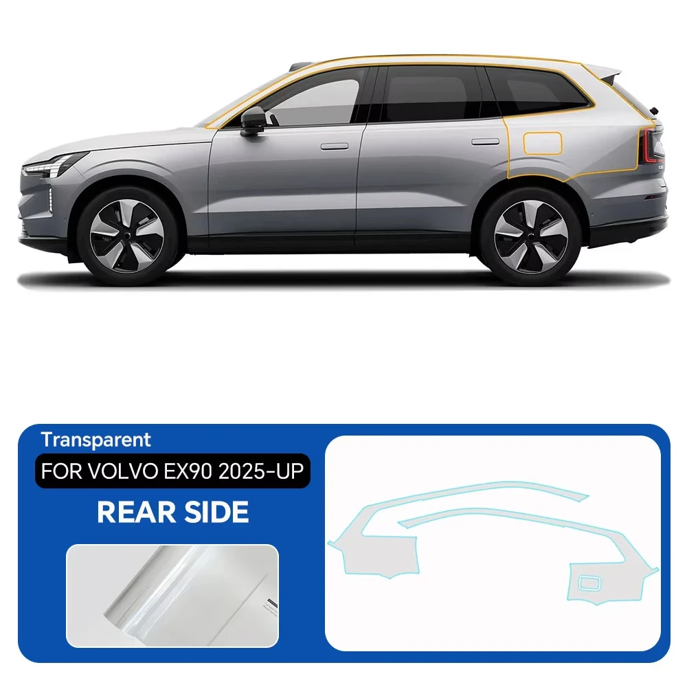 

Предварительно нарезанная защитная пленка PPF для Volvo EX90 2025 года и новее: TPU пленка для бампера и капота, устойчивая к царапинам, самовосстанавливающаяся, невидимая защита краски ﻿ Набор