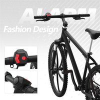 2525+ Electronic Bike Horn Bell USB Rechargeable Bicycle Handlebar Cycling Alarm Ring Bell 120db Loud Horn Anti-Theft Scooter