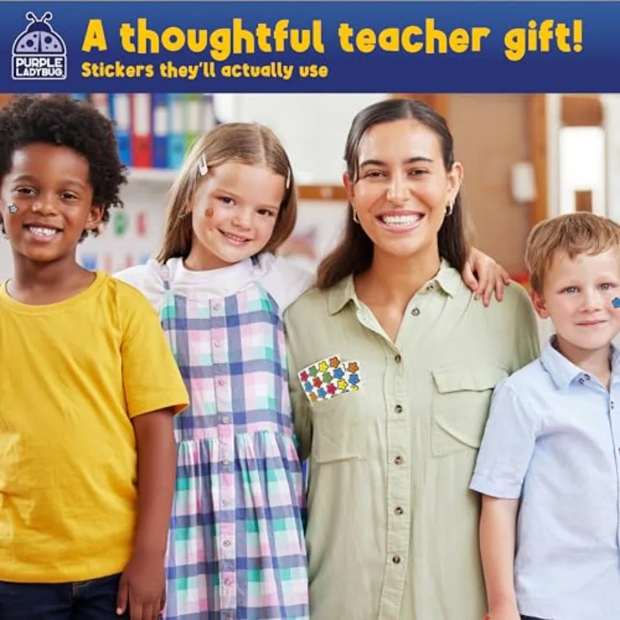 4960 Adesivi ricompensa per forniture in classe MustHaves per insegnanti per grafici ricompensa in classe Adesivi a forma di stella Ideale per il ritorno a