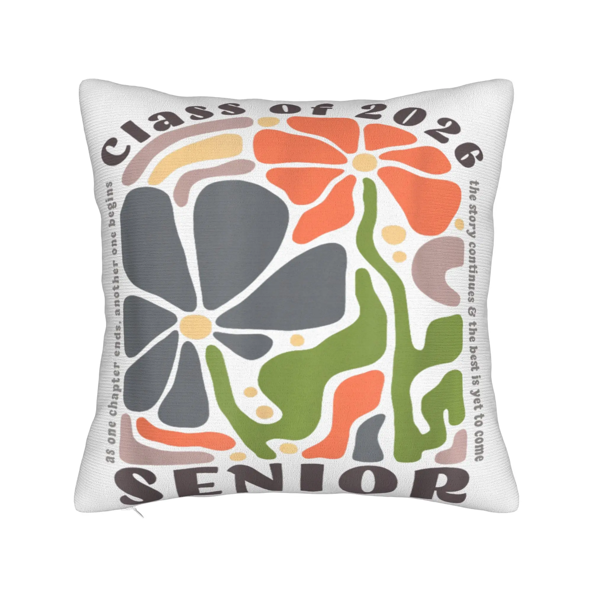 Decorative Pillowcases Class of 2026 Senior Graduation Merch Seat  Throw Pillow Case Cover Square Multi Size