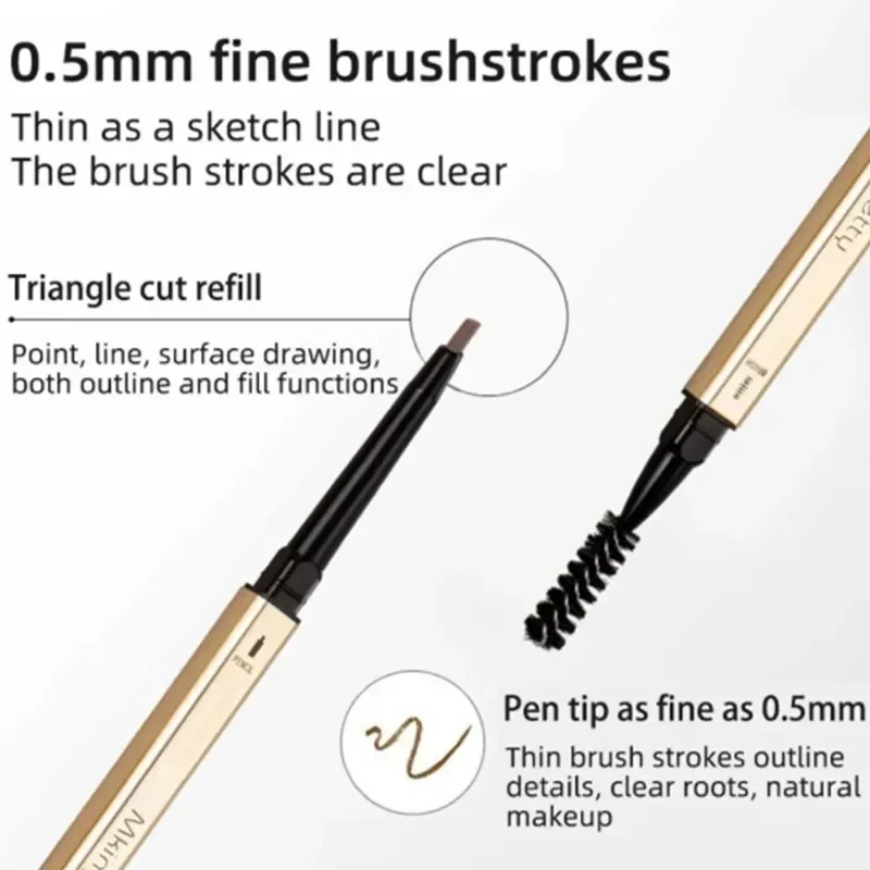 Double Head Eyebrow Pencil Long Lasting Waterproof 5 Colors Eye Brow Pen Tint Mascara Enhance Cosmetics Beauty Women Makeup