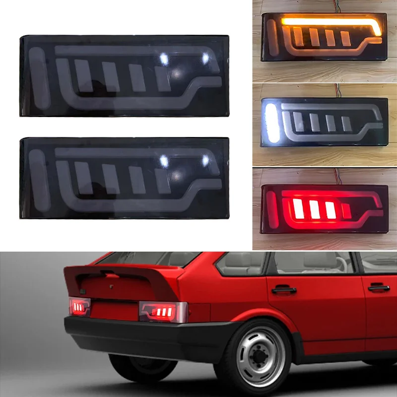 LED Tail Light  Rear Tail Marker Lights Turn Signal Indicator Lamp Brake Tail Light For  lada 2108 2109