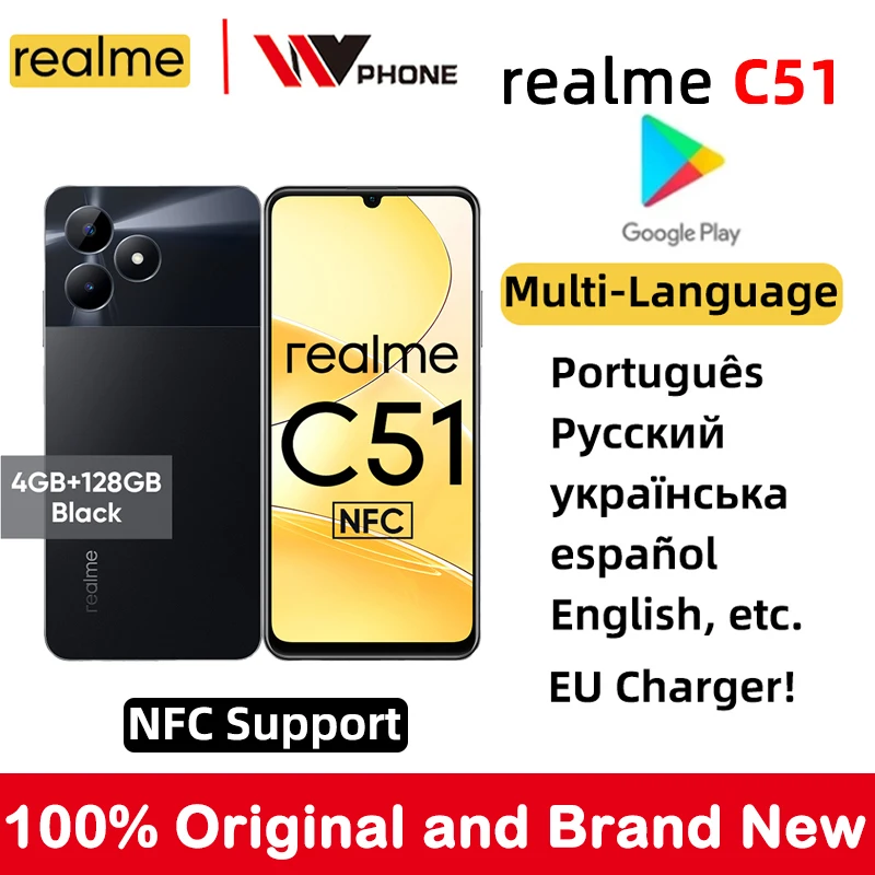 

realme C51 6.74''90Hz Display 50MP AI Camera 33W SUPERVOOC Charge 5000mAh Battery Powerful Octa-core Processor