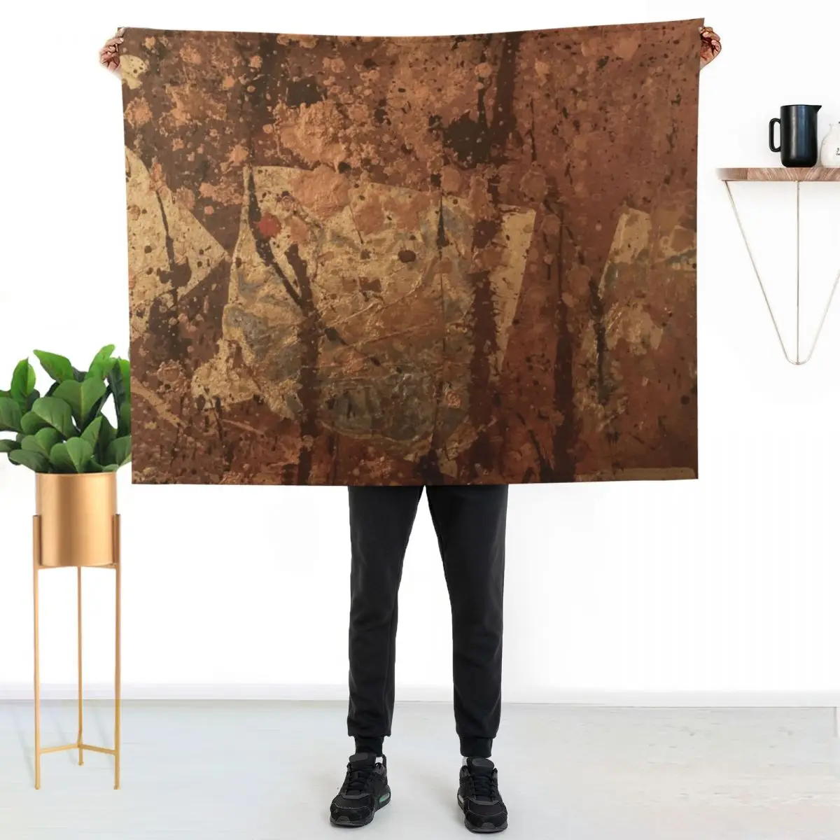 Copper Throw Blanket Multi-Purpose Flannel Decorative Sofa Furry christmas decoration funny gift Blankets